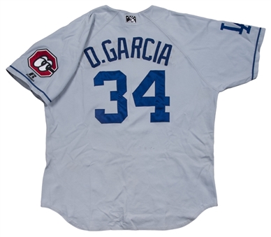 2012 Onelki Garcia Game Used Chattanooga Lookouts Road Jersey (Team LOA)